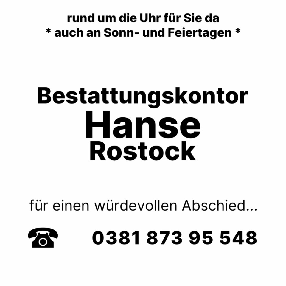 Beerdigungen Rostock Neuer Friedhof
